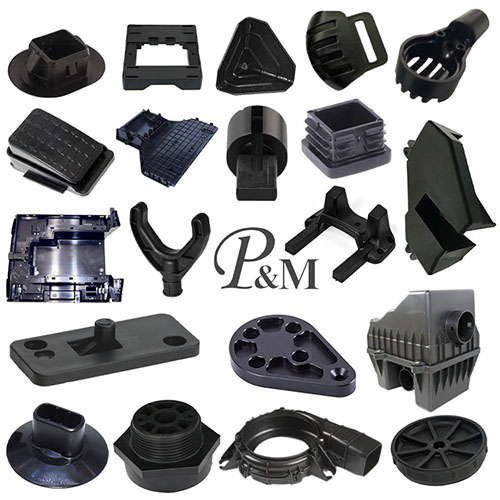 Formowanie wtryskowe czarnego PCV