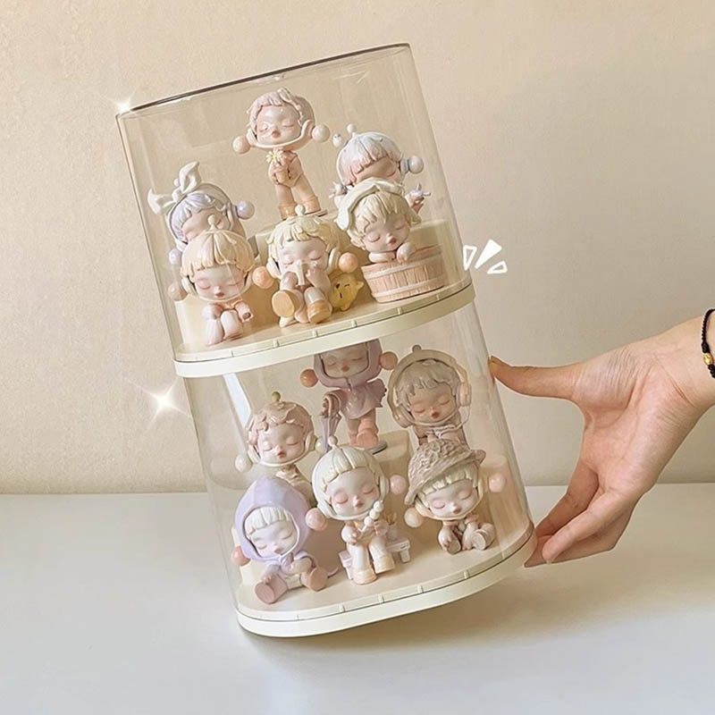 Transparent plastic display cabinet molding