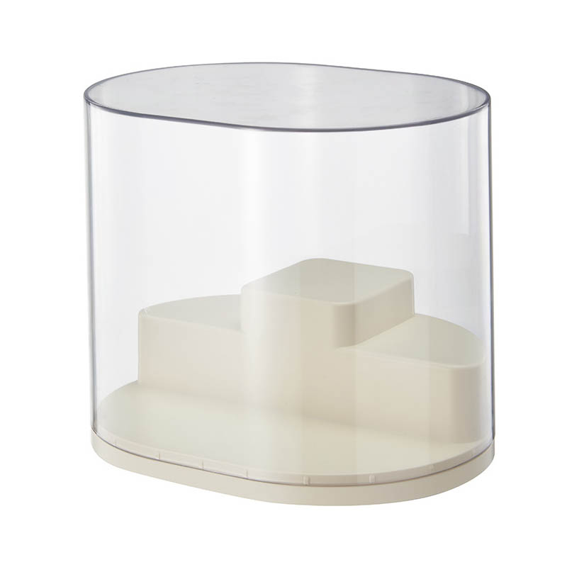 Transparent plastic display cabinet molding