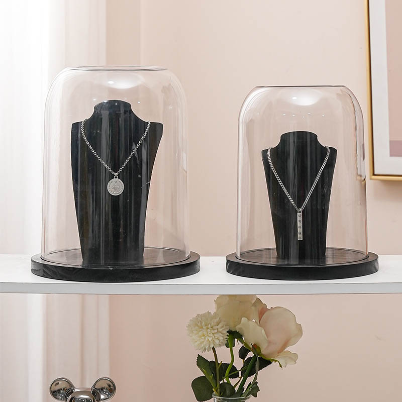 Transparent plastic display cabinet molding