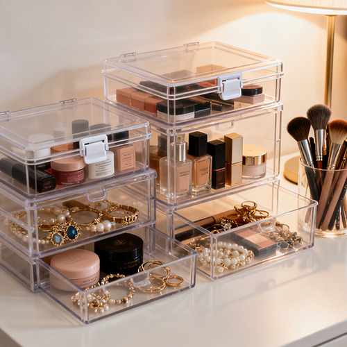 Usługa formowania wtryskowego Przezroczysta walizka do przechowywania