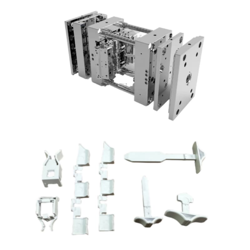 Formy systemu wyrzutowego podnośnika