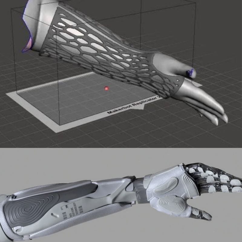 Mechaniczne formowanie ramienia