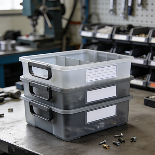 Formowanie pojemników do przechowywania części